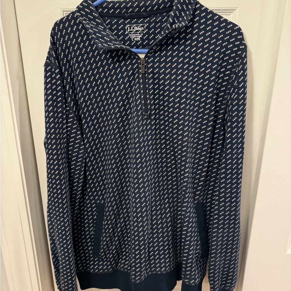 LL bean quilted sweatshirt